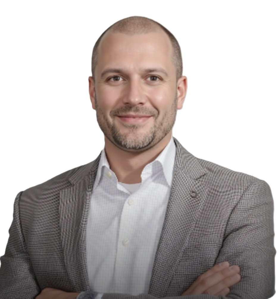 Headshot of Alex King arms folded